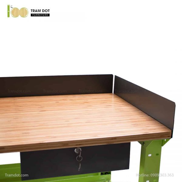 Bàn nguội thao tác cơ khí Workbench CƠ ĐIỆN TỬ mặt bàn tre | TRAMDOT Furniture