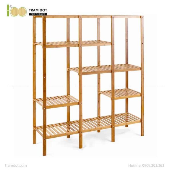 Kệ đa năng 03 khối chữ nhật, tre ép, tự lắp ráp | TRAMDOT Furniture