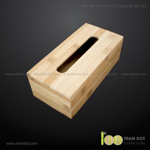 Hộp tre đựng khăn giấy chữ nhật SERGIO 10 | Tramdot.com