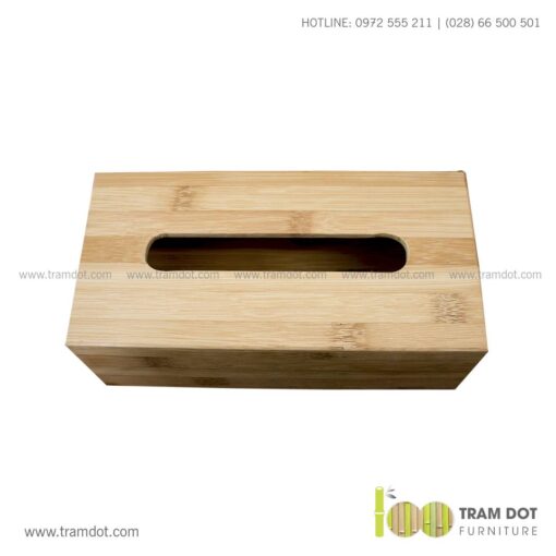 Hộp tre đựng khăn giấy chữ nhật SERGIO 5 | Tramdot.com