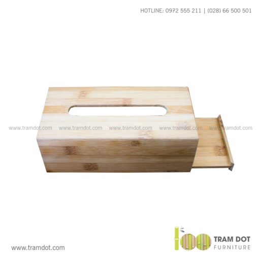 Hộp tre đựng khăn giấy chữ nhật SERGIO 6 | Tramdot.com