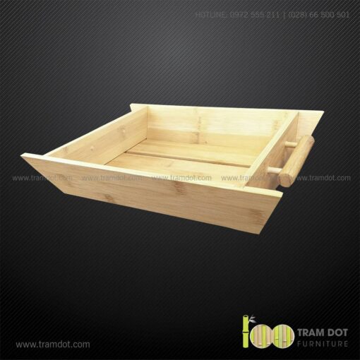 Khay tre đựng trái cây TROY | Dịch vụ gia công quà tre tặng Tết Trăm Đốt