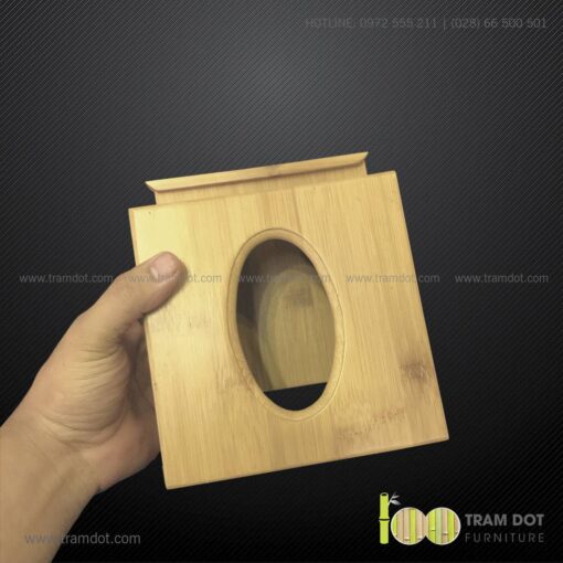 Hộp tre đựng khăn giấy vuông SERGIO 10 | Tramdot.com