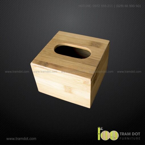 Hộp tre đựng khăn giấy vuông SERGIO 9 | Tramdot.com