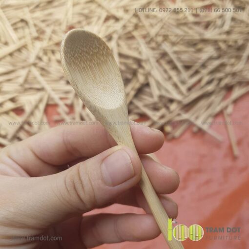 Muỗng tre nhỏ cán dài 8 | Tramdot.com