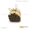 Bộ ống hút tre tự nhiên 100 cái, Pack 100 natural bamboo straws - Trăm Đốt