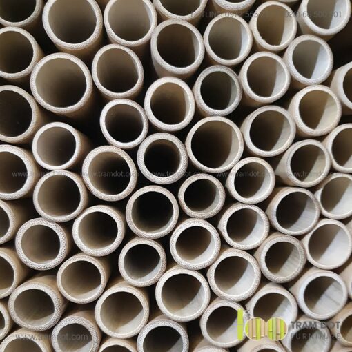 Bộ ống hút tre tự nhiên size lớn 2 cái, Pack 2 natural bamboo straws - Trăm Đốt