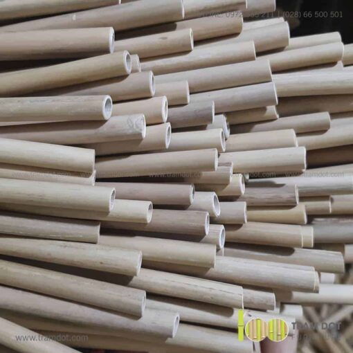Tham quan xưởng gia công ống hút tre Trăm Đốt