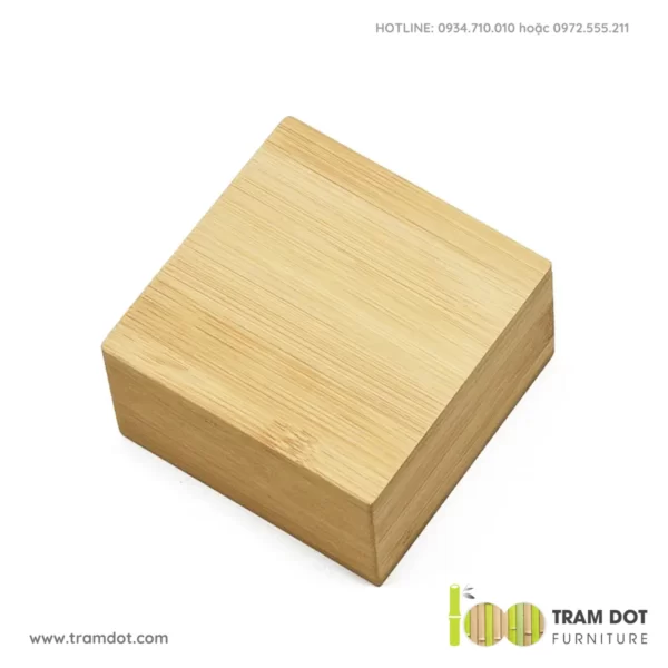 Hộp gỗ tre vuông nắp đậy TOBEY (3)