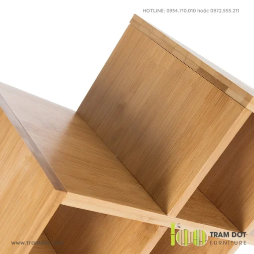 Kệ rượu vang để bàn, gỗ tre tự nhiên TOPPU (4)