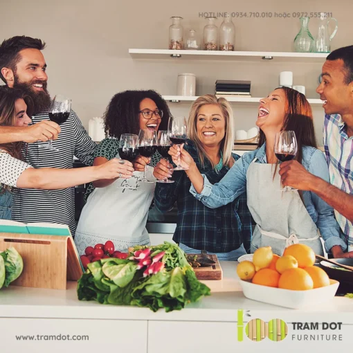 Kệ rượu vang để bàn, gỗ tre tự nhiên TOPPU (5)