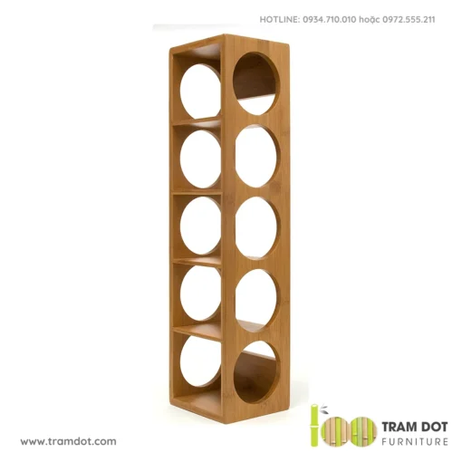 Kệ rượu vang để bàn, gỗ tre tự nhiên TORAH (2)