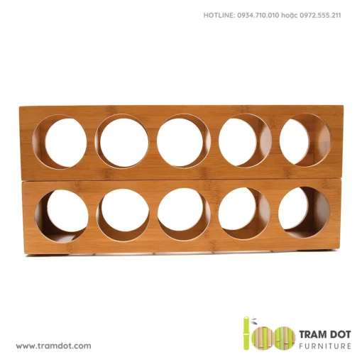 Kệ rượu vang để bàn, gỗ tre tự nhiên TORAH (4)