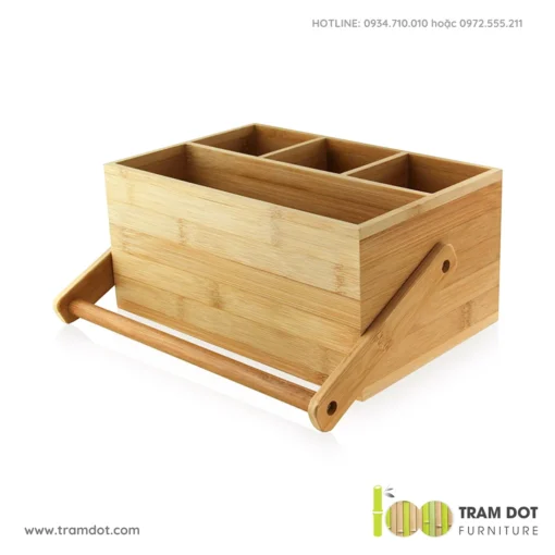 Khay gỗ tre đựng phụ kiện bàn ăn TELOS (4)