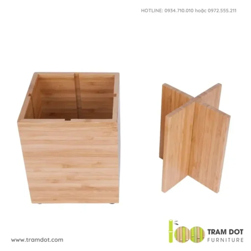 Khay gỗ tre đựng phụ kiện bàn ăn TIGUAS (4)